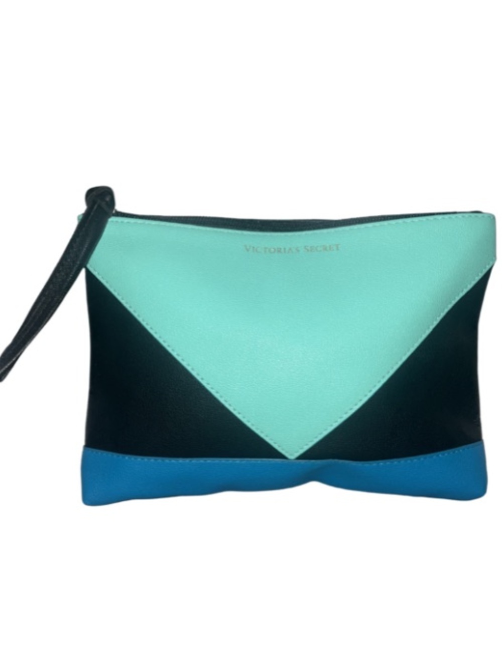 Victoria's Secret Geometric Colorblock Cosmetic Bag Wristlet
